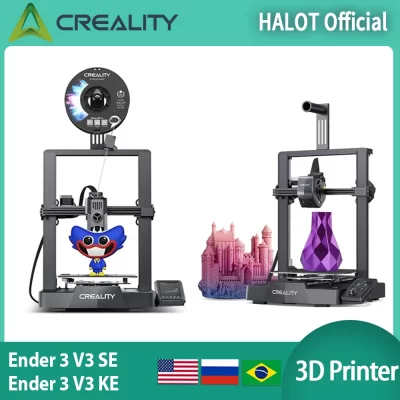 Impressora 3D Creality Ender-3 V3 KE 500 mm/s Velocidade de impressão rápida Ender-3 V3 SE Sprite Extrusão direta Impressora 3D