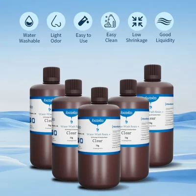XiaoZhuZi-consumíveis para impressora 3D com cura à luz Resina lavável com água 5KG Adequado para impressora 3D Anycubic/Elegoo LCD DLP