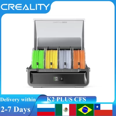 Creality k2 plus cfs 4x kit adicional de impressão multicolorida sistema de filamento compatível creality hi caixa seca de filamento de impressora 3d