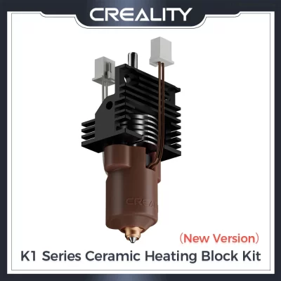 Creality k1 série kit de bloco de aquecimento cerâmico (nova versão) terminal com fivela para k1/k1 max/k1c/k1 se peças originais da impressora 3d