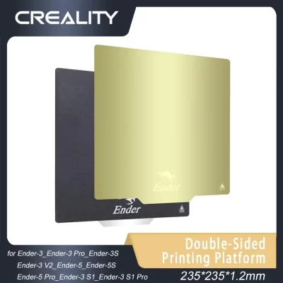 Creality plataforma de impressão dupla face original 235*235*1.2mm para impressora 3d Ender-3V2/Ender-3Pro/Ender-3/Ender-5/Ender-5PRO