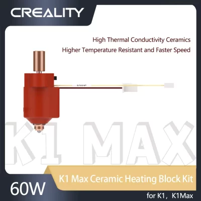 CRIALIDADE-Atualizar Kit Bloco Aquecimento cerâmico, Acessórios Impressora 3D, resistente à temperatura mais alta, velocidade mais rápida, K1 Max, K1