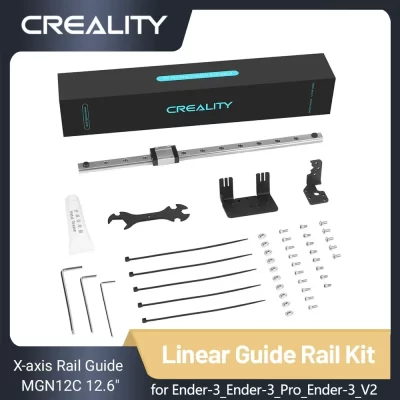 Creality Ender 3 Kit de trilho linear Guia de trilho do eixo X MGN12C 12,6 "com comprimento com suporte de montagem Kit Sprite Pro compatível com