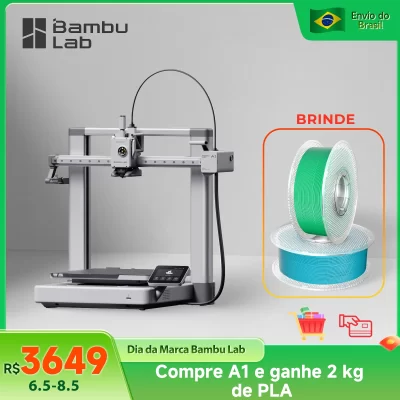 Bambu Lab A1 3D Printer Without Ams Lite High Speed 500mm/s and Precision Print 0.1mm Silently Plug and Play