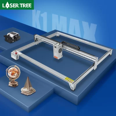 Gravador a laser de Tree K1 MAX a laser com módulo laser de 60w ajustável 20w 40w potência módulo ttl máquina de corte de gravação em madeira ferramentas diy