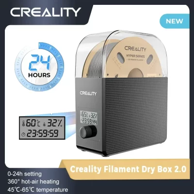 Creality Nova caixa seca de filamento de 1KG 2.0 temperatura ajustável 45 ℃ -65 ℃ Monitoramento de umidade em tempo real Aquecimento de ar quente Configuração 0-24h