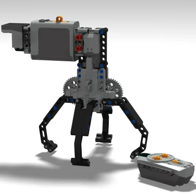 Blocos de construção técnicos moc, robô elétrico rc, manipulador, braço mecânico, kit de garra, brinquedos educativos diy para crianças