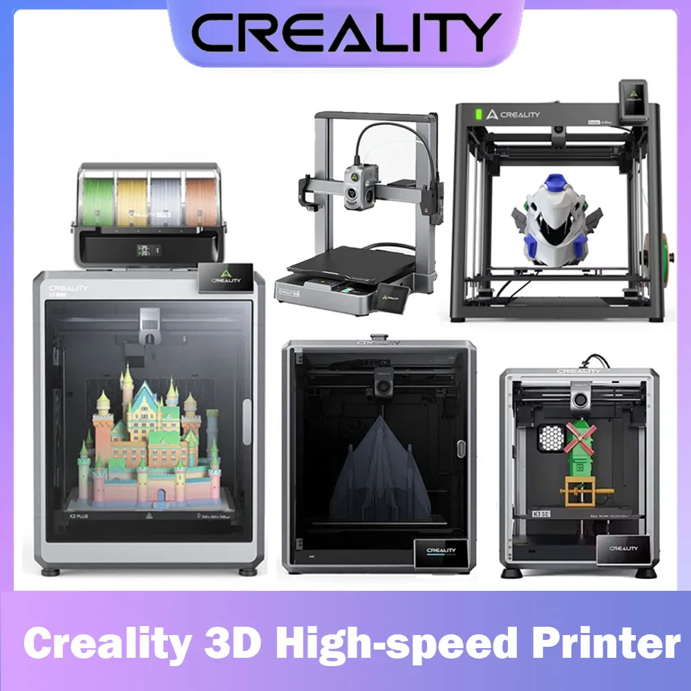 Creality K2 Plus Combo/Hi Combo/Ender 3 V3 SE/K1Max Impressora 3D Impressão de alta velocidade Nivelamento automático Extrusora de acionamento direto de engrenagem dupla