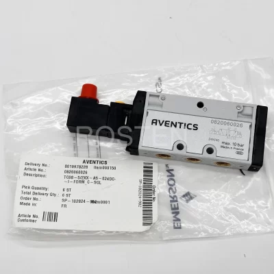 0820060026 4011041578 Válvula solenóide AVENTICS para centro de usinagem CNC Homag PTP160