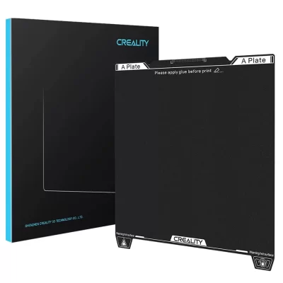 Placa de construção de resina epóxi Creality com limpador de bico, plataforma de impressão flexível de 235*235mm para Ender-3V3/3V3 SE/3V3 KE/K1/K1 SE/K1C