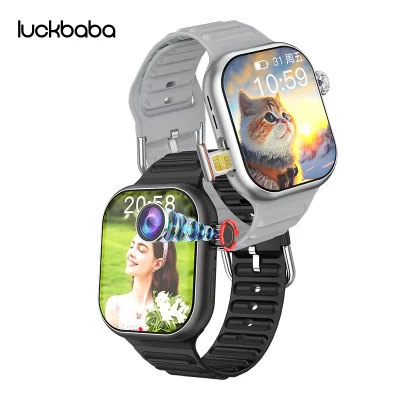 S9 ultra 4g sim câmera rotativa inteligente gps traço localizador estudante adulto freqüência cardíaca smartwatch voz vídeo chamada sos telefone nfc relógio