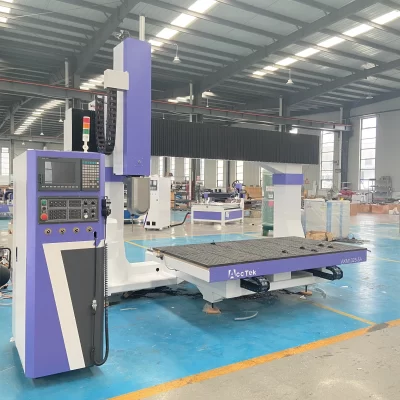 Molde 3D de espuma de madeira de eixo 10KW que faz a máquina de roteador CNC Atc de 5 eixos