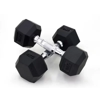 Multi Peso Hex De Borracha Preta Halteres, Kettlebell Fitness, 5kg, 10kg, 15kg, 16kg