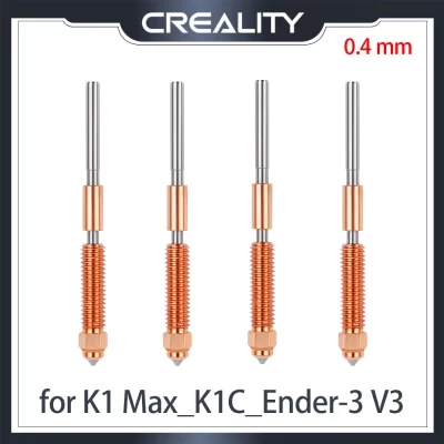 Creality Unicorn Kit de bico de troca rápida para K1 Max_K1C_Ender-3 V3 0,4 mm Instalação rápida Impressão de alto fluxo Material atualizado