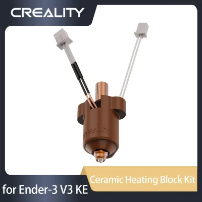 Creality-Kit Bloco De Aquecimento De Cerâmica, Ender-3, V3 KE, peças de impressora 3D, bocal material bimetálico, 0,4mm * 2, impressão de alto fluxo, original
