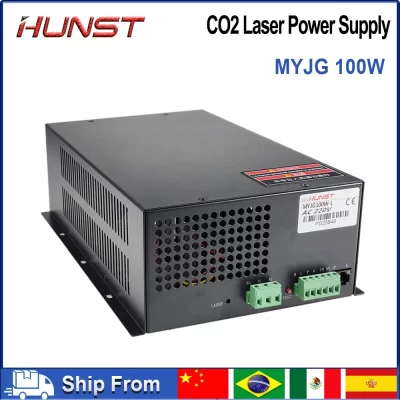 Hunst fonte de alimentação a laser CO2 MYJG-100W gerador a laser para 80W 100W tubo de máquina de corte e gravação a laser