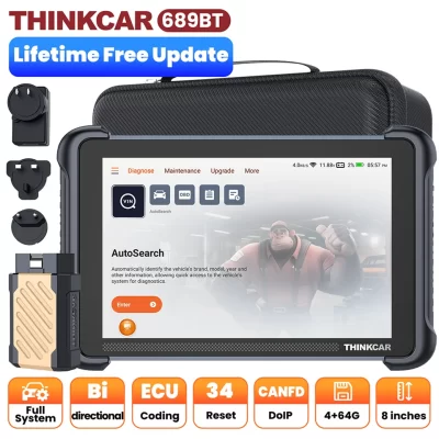 Thinkscan-Ferramenta Completa De Diagnóstico Do Sistema, OBD2 Scanner, Suporte De Codificação ECU, CANFD, DOIP 34 Reset, Lifetime Free, Thinkcar Scan, 689BT
