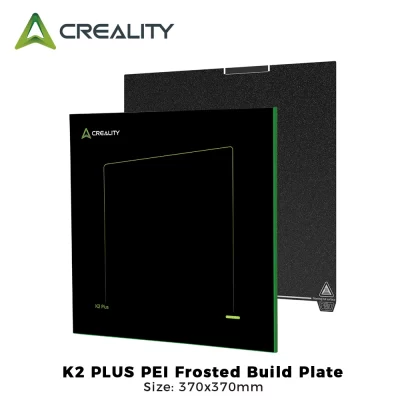 Creality K2 Plus PEI Placa de construção fosca 370x370mm Plataforma de impressão para impressora 3D K2 Plus Excelente resistência ao calor