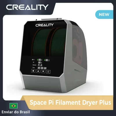 Novo secador de filamento Creality Space Pi mais atualizado com capacidade de dois rolos e secagem dupla, capacidade de dois rolos para filamento de 2 kg