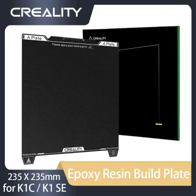 Creality original k1c placa de construção de resina epóxi 235x235mm de alta resistência e resistência ao desgaste para peças de impressora 3d k1c/k1 se