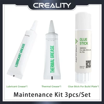 Creality-Kit de Manutenção Original, cola em bastão para construir a placa, graxa térmica, graxa lubrificante, não-tóxico, Eco-Friendly, 3 pcs por conjunto