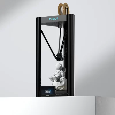 Venda de liquidação flsun v400 fdm impressora 3d de alta velocidade 600 mm/s nivelamento automático, tamanho de impressão de bico de alta temperatura 300mm * 300mm * 410m