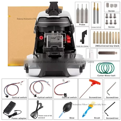Máquina de corte de chave CNC TANK 2 Pro adiciona chaves de casa Mul-T-lock, dimple, chaves multiponto, aplicativo móvel com bateria