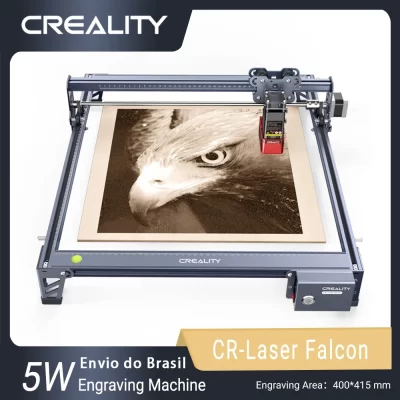 Creality cr-laser falcon máquina de gravação a laser 5w original corte e gravação precisa foco rápido posicionamento preciso