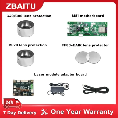 Para zbaitu m81 m37 placa de controle vf20 c80 c40 lente protetora rolo substituição vidro