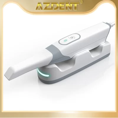 Scanner intraoral 3d dental azdent com software, cor real, sistema lateral de cadeira cad/cam, equipamento de laboratório de scanner dental 3d