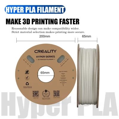Filamento Creality PLA Hyper PLA Filamento de impressora 3D de alta velocidade 1,75 mm 1 kg (2,2 lbs)/Precisão dimensional do carretel para a maioria das printes FDM