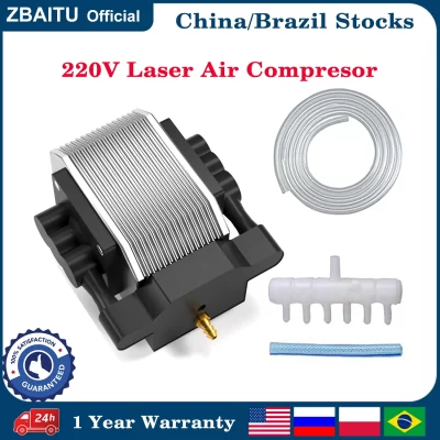220V 50HZ 16W Air Pump Assist Compressor para ZBAITU Laser Gravador FF80-EAIR 30 L/min