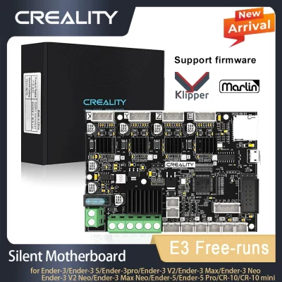 Creality e3 free-run kit de atualização de placa-mãe silenciosa 32bit arm Cortex-M4 suporte marlin e klipper firmware motor drive tmc2209
