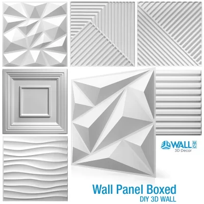 Painel de parede decorativo não auto-adesivo, Projeto Diamante Onda, Telhas plásticas, 3D Sticker Room, Banheiro, 30x30cm