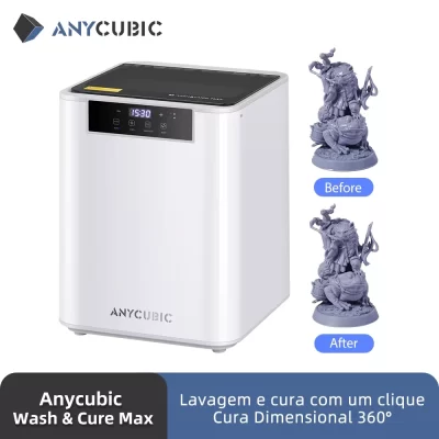 ANYCUBIC Wash & Cure Max Modelo de lavagem e cura para máquina de limpeza Photon M3 Max para impressora 3D de resina UV LCD SLA
