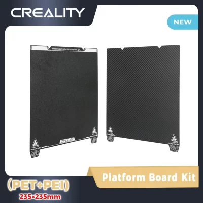 Creality-Kit Original Placa Plataforma de Impressão Brilhante, PET, PEO + Matte, Dual-Sided, FDM, fácil de desdemolir, altamente plana, 235x235mm