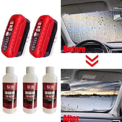 Removedor de filme de óleo de vidro do carro placa de limpeza de vidro revestimento de vidro hidrofóbico para pára-brisa janela clara ferramenta de detalhamento automático