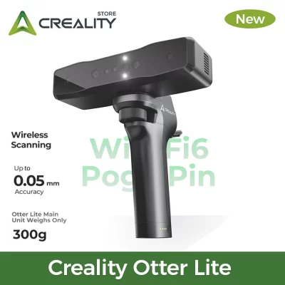 Creality Otter Lite 3D Scanner de digitalização sem fio portátil com kit de ponte de até 0,05 mm de precisão de digitalização de 24 bits de até 30 fps