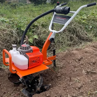 Pequeno Agrícola Gasolina Rotary Tiller, Doméstico Erva Daninha, Furrowing, Arar e Solar Ferramenta, 2 4 Curso