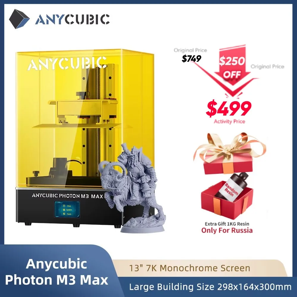 ANYCUBIC DLP SLA LCD Resina Impressora 3D Photon Mono 2, X 6Ks, M5s Pro, 14K M7 Pro, M3 Max, D2, Wash and Cure 3, 3 Plus, Max - Image 3