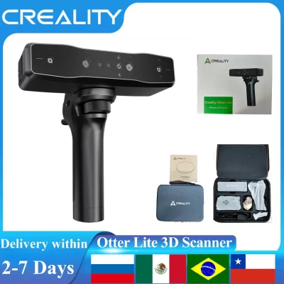 Creality 3d scanner otter cr-scan otter lite scan bridge 0.05mm ultra-alta precisão lidar com 24 bits scanner sem fio colorido