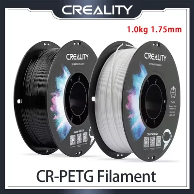Filamento Creality CR-PETG 1,0kg 1,75mm 230-250 ℃ Filamentos de impressão brilhantes de temperatura de impressão 2 unidades/pacote materiais de impressora 3D