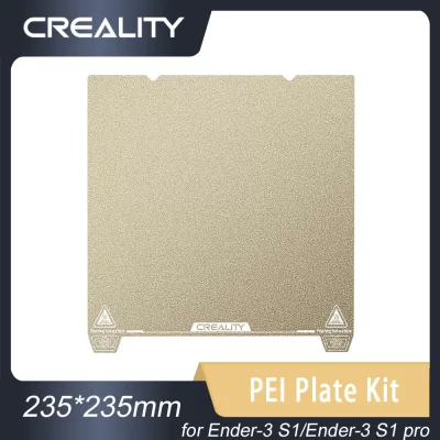 CRIALIDADE-Original Ender-3 S1 e Pro PEI Plate Kit, peças da impressora 3D, 235x235mm, adesão forte, excelente nivelamento, Dual Tab Design