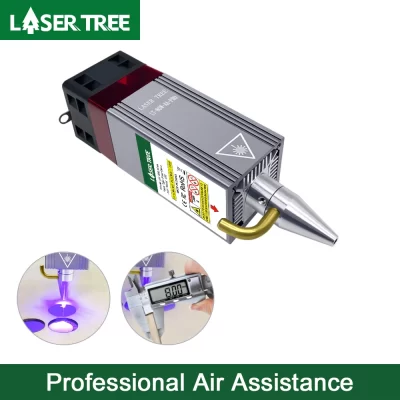 Laser tree 10w módulo laser de alta potência com bocal de metal de assistência de ar ttl cabeça laser para máquina de corte de gravura cnc ferramentas diy