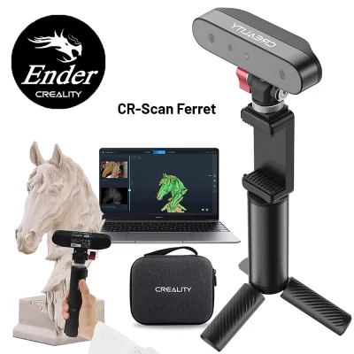 CRIALIDADE-Scanner CR-Scan Ferret 3D, 0,1mm, Alta Precisão, 30fps, 105g, Modo Duplo, Digitalização Incluindo Ampla Faixa, Mercadorias Spot