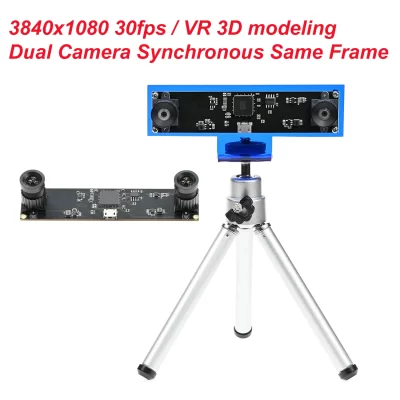GXIVISION-Webcam de Lente Dupla, USB, 1080P HD, 3840X1080 30FPS, Módulo de Câmera, Síncrono, Mesma Estrutura, Modelagem 3D VR, DepthDetection, 4MP