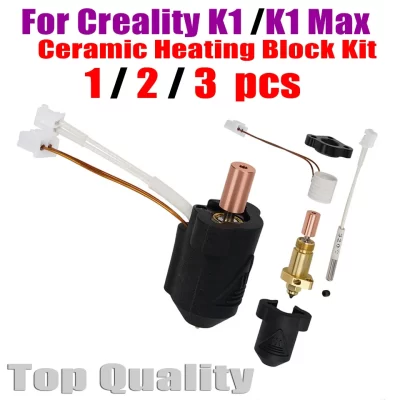 Bloco de aquecimento cerâmico Kit para Creality K1, atualizado Kit Hotend, 300 ° C extrusora, impressora 3D, K1 Max