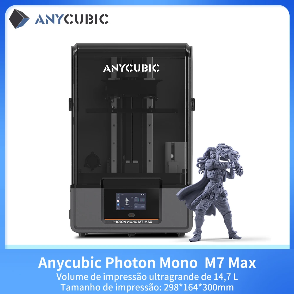 PRESALE 3d принтер ANYCUBIC Foton Mono M7 Max 3d drucker Com 13.6 "7K tela de alta definição Resina UV Impressão 3D