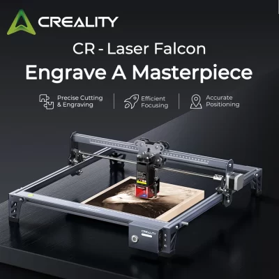 Máquina de gravação a laser Creality CR-Falcon 10000 mm/min, alta velocidade, grande área de trabalho, 400 x 415 mm, 5 W/10 W para opção