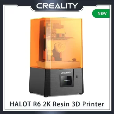 Creality nova impressora 3d de resina halot r6 2k 2.8 "tela sensível ao toque trilhos do eixo z fonte de luz integral design robusto máquina 3d original